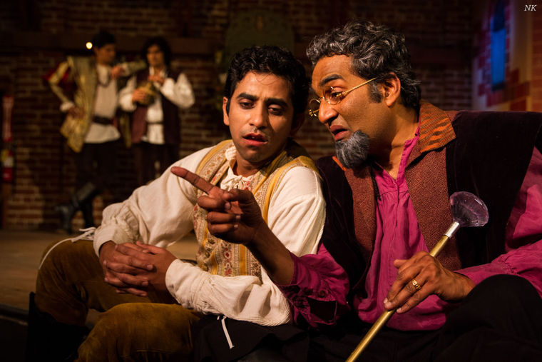 The acclaimed Indian American theatre troupe Naatak is presenting a Hindi version of “The Taming of the Shrew” at the Tabard Theatre Compay in downtown San Jose, Calif., through Mar. 29. (Neha Kumar photo)